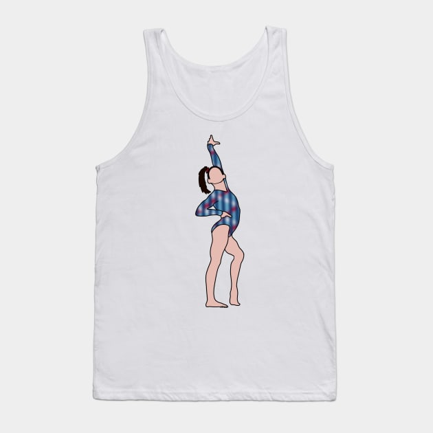 Ciena Alipio Gymnastics Drawing Tank Top by GrellenDraws